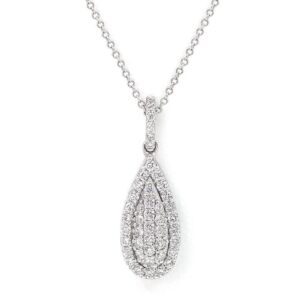 Dazzling Teardrop Ladies Necklace