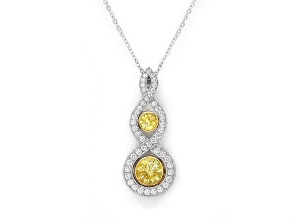 Diamond Twist Ladies Necklace