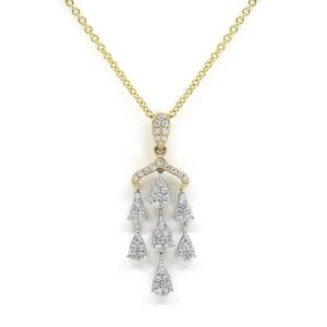 Waterfall Diamond Ladies Necklace