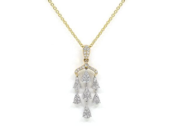 Waterfall Diamond Ladies Necklace