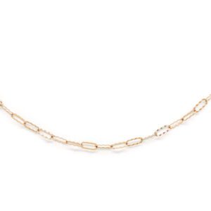Rose Gold Chain Link Ladies Necklace
