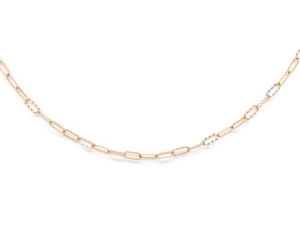 Rose Gold Chain Link Ladies Necklace