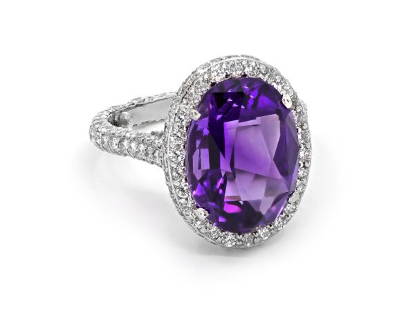 Dazzling Amethyst Ladies Ring