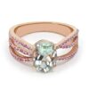 Royal Ladies Ring - Peridot & Pink Sapphire