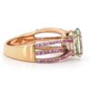 Royal Ladies Ring - Peridot & Pink Sapphire - Image 2