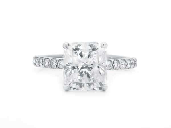 Cushion Cut Ladies Engagement Ring