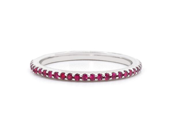 Ladies Eternity Band - Rubies