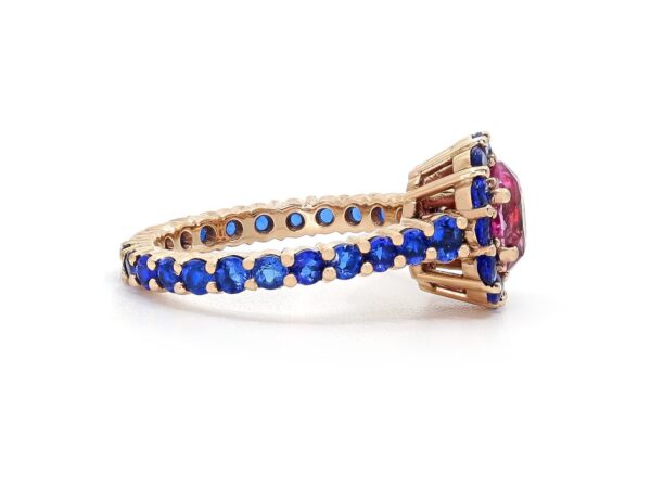 Pink and Blue Ladies Ring - Image 2