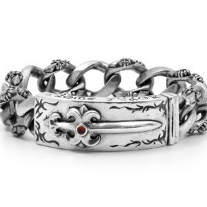 Sword Chain Link Mens Bracelet