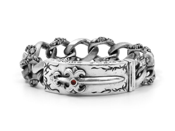 Sword Chain Link Mens Bracelet