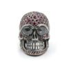 Ruby Skull Mens Ring - Image 2