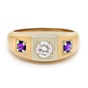 Diamond and Rubies Mens Ring