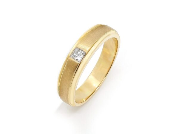 Square Diamond Mens Ring