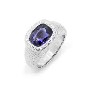 Platinum Burma Spinnel Mens Ring