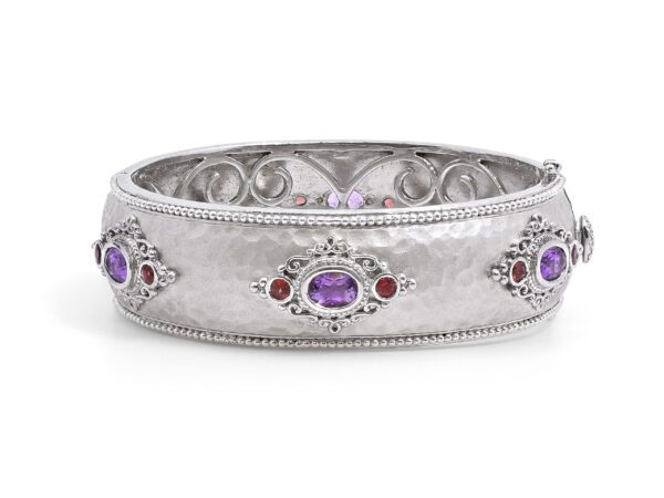 Amethyst Cuff Ladies Bracelet