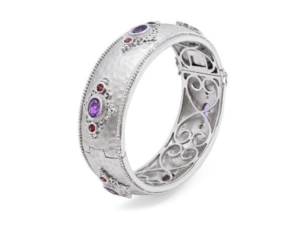 Amethyst Cuff Ladies Bracelet - Image 2