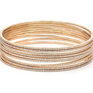 Diamond Bangle - Rose Gold