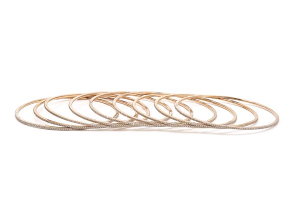 Diamond Bangle - Rose Gold - Image 2