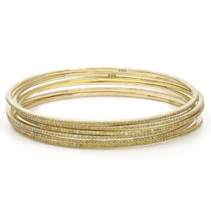 Diamond Bangle - Yellow Gold