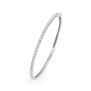 33 Diamonds White Gold Bangle