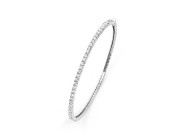 33 Diamonds White Gold Bangle