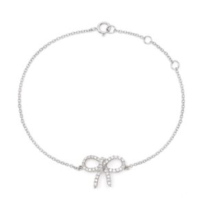 Diamond Bow Ladies Bracelet