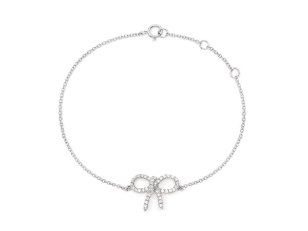 Diamond Bow Ladies Bracelet