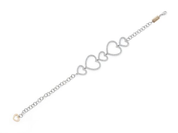 Diamond Hearts Ladies Bracelet