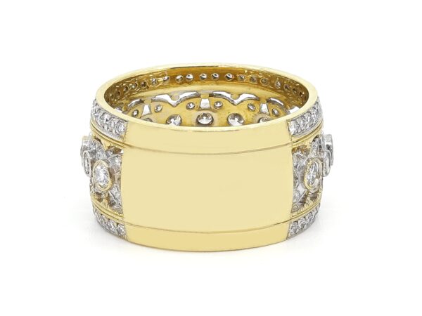 Gold Diamond Floral Band - Image 2