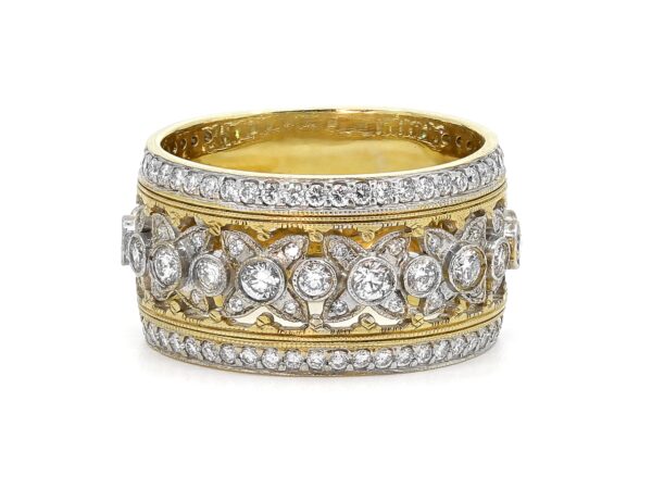 Gold Diamond Floral Band