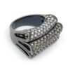 Rolling Hills Rhodium Cognac Ladies Ring - Image 2