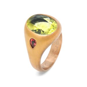 Catseye and Sapphires Mens Ring