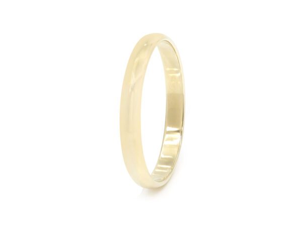 Thin Yellow Gold Mens Band