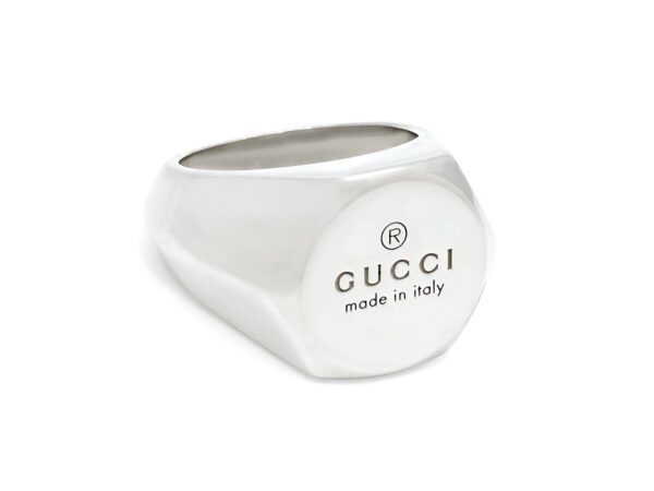 Vintage Gucci Engraved Mens Ring