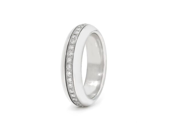 White Gold Spinner Ring