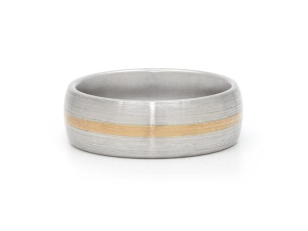 Rose Gold Strip Mens Band